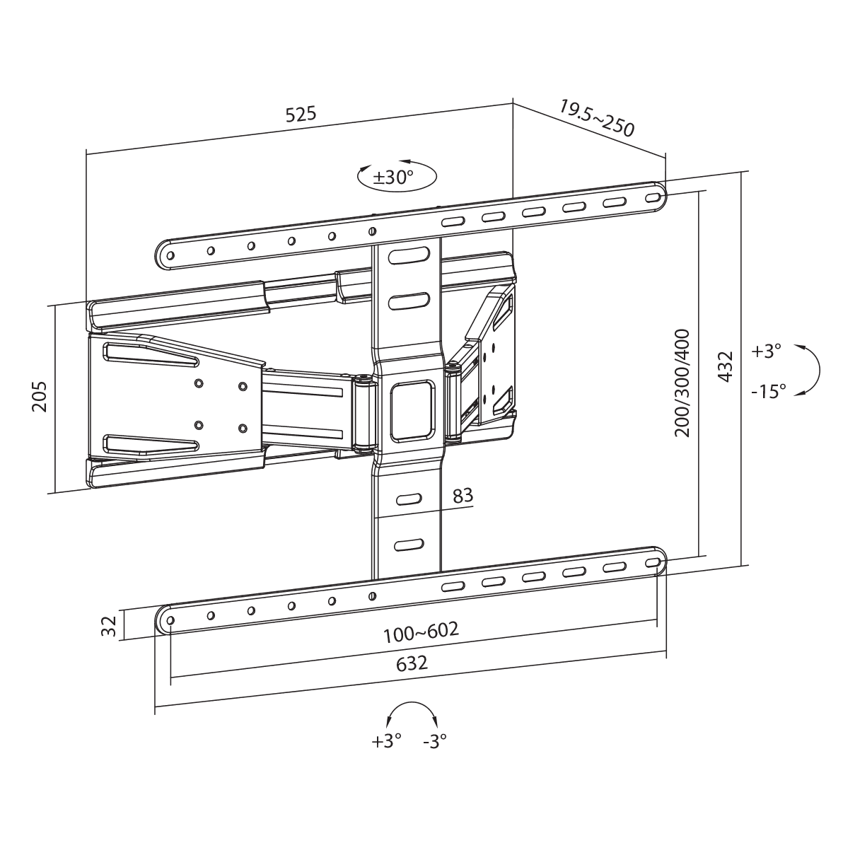 STALAK SBOX PLB-79464 (43-90"/50kg/600x400) — fotografija 7
