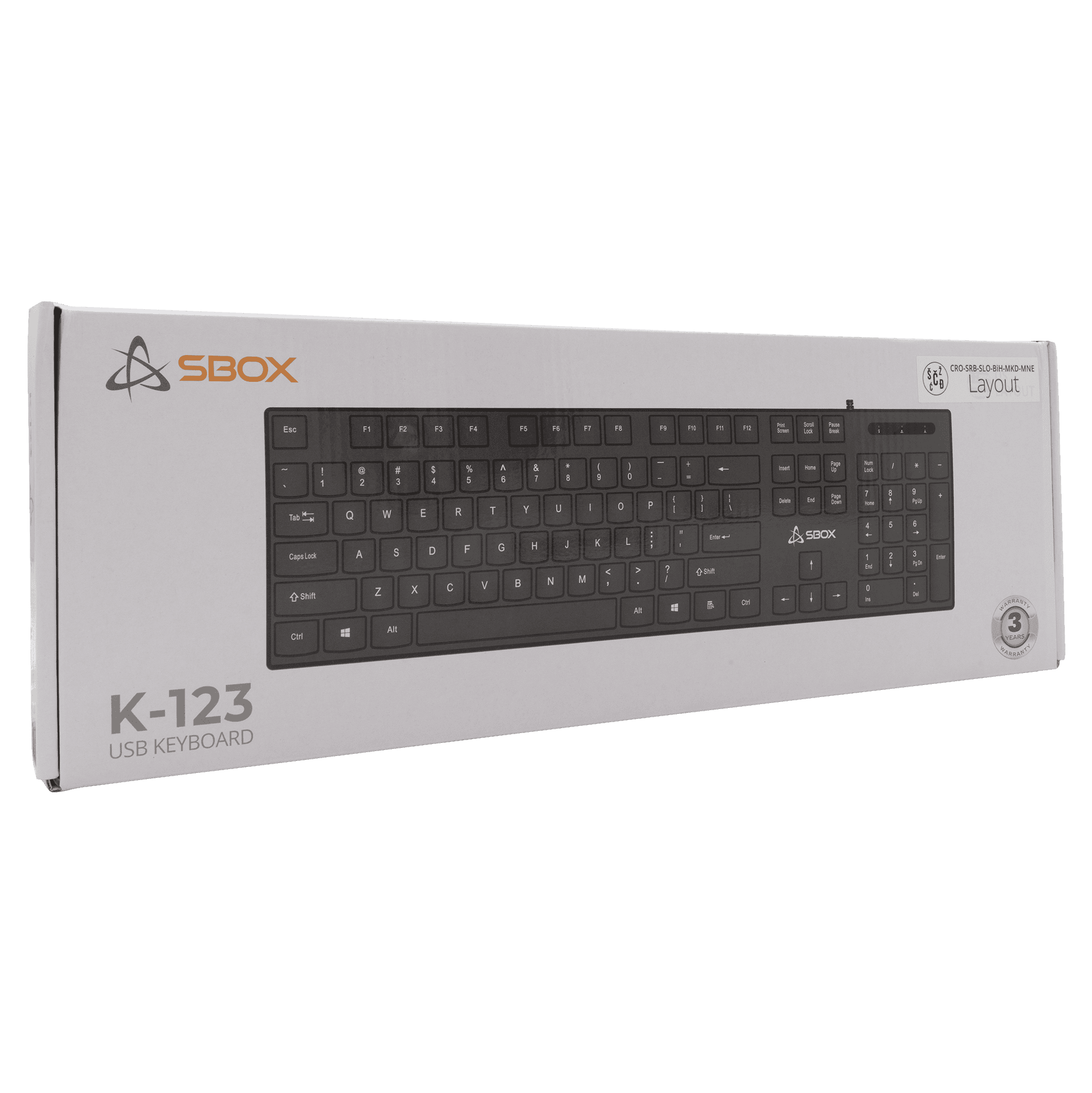 TIPKOVNICA SBOX K-123 HR — fotografija 2