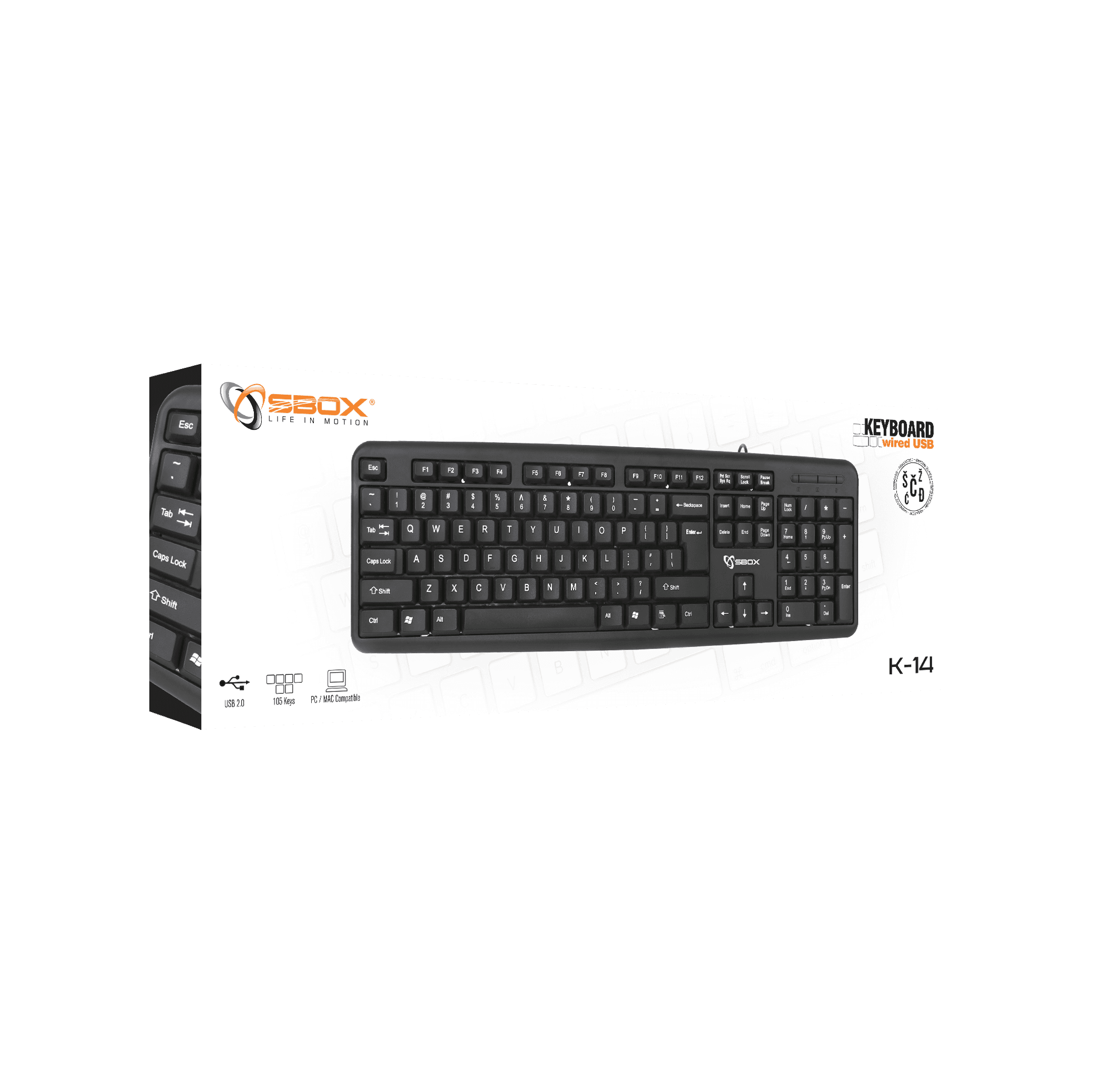 TIPKOVNICA SBOX K-14 US