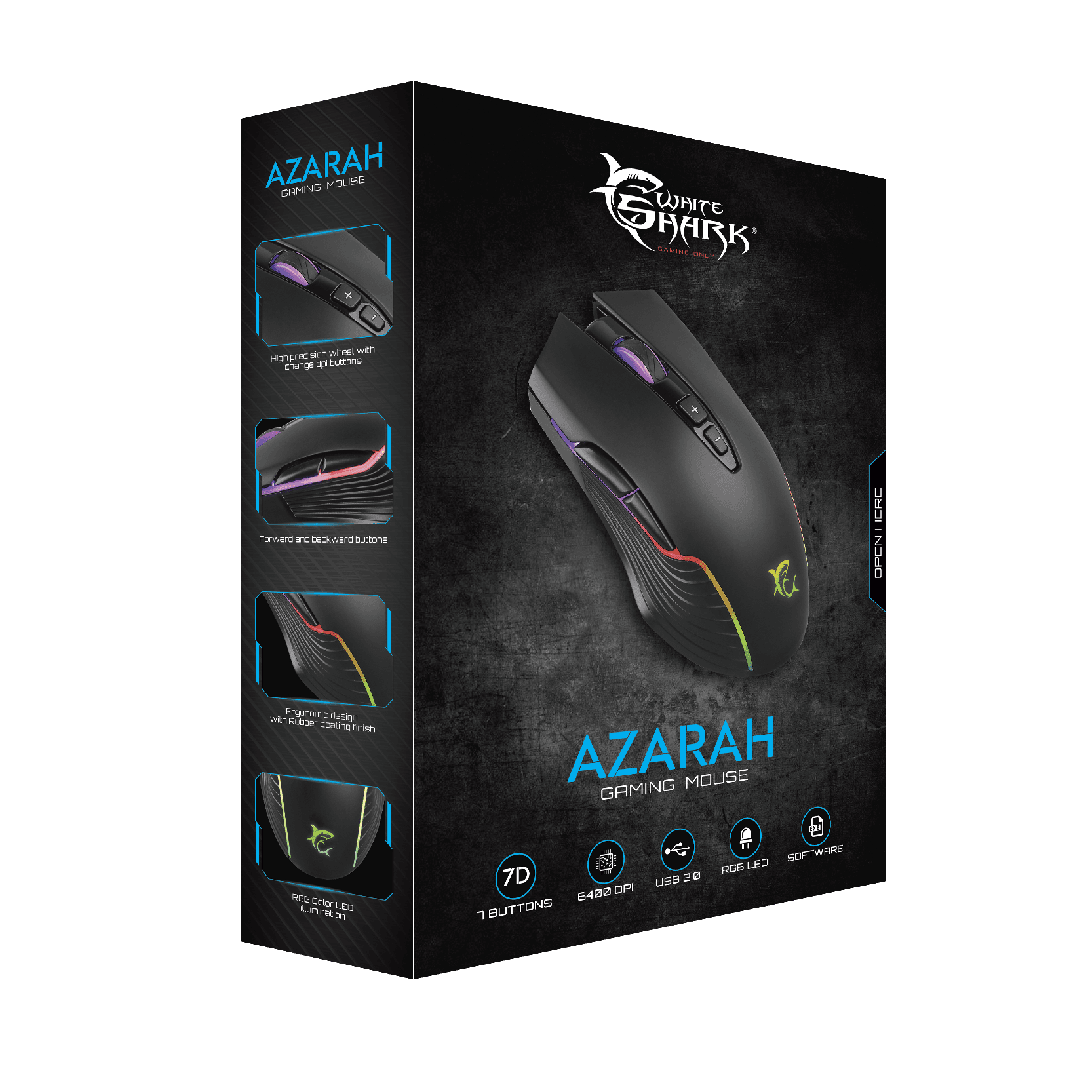 MIŠ GM-5003 AZARAH RGB / 6.400 dpi — fotografija 6